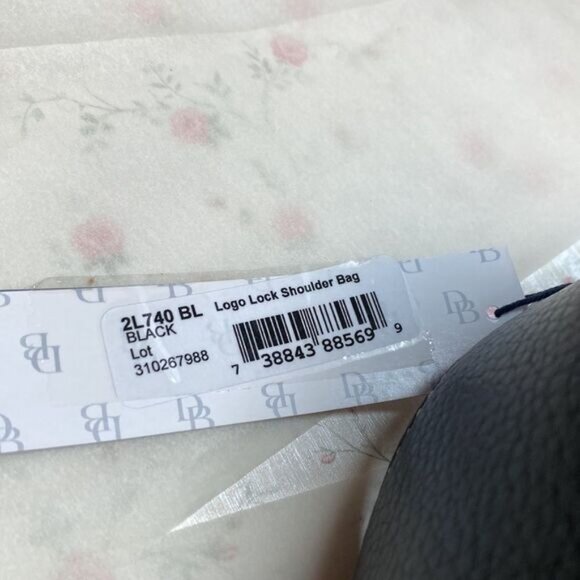 New Dooney & Bourke Logo Lock Shoulder Bag Black - Picture 9 of 9